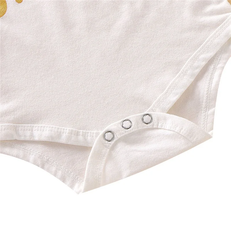 Хлопковые комплекты комбинезонов для маленьких девочек Футболка с длинными