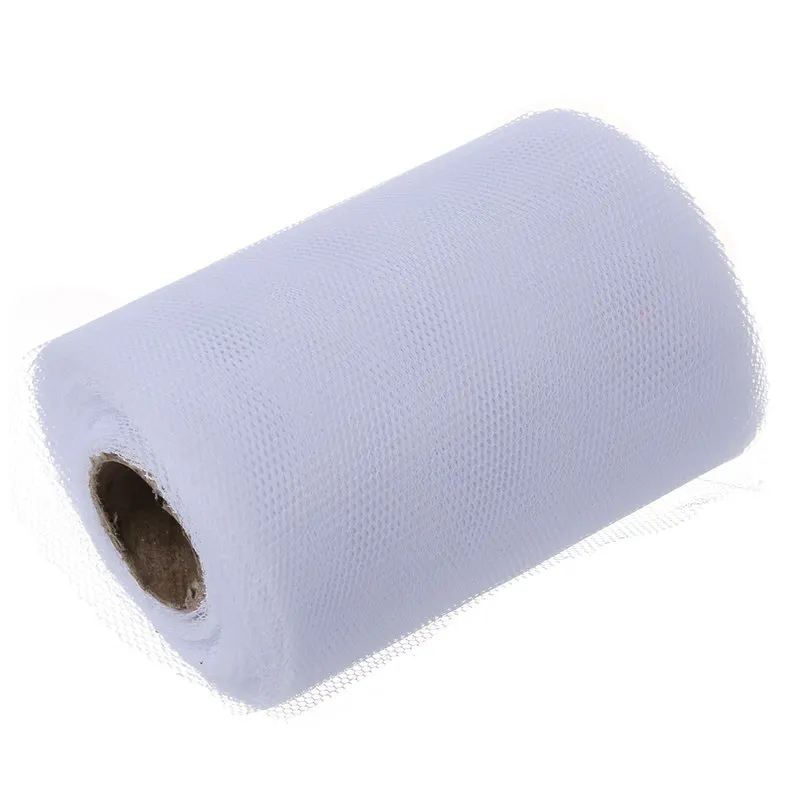 Рулон тюля катушка украшение для автомобиля Свадебная вечевечерние НКА белого