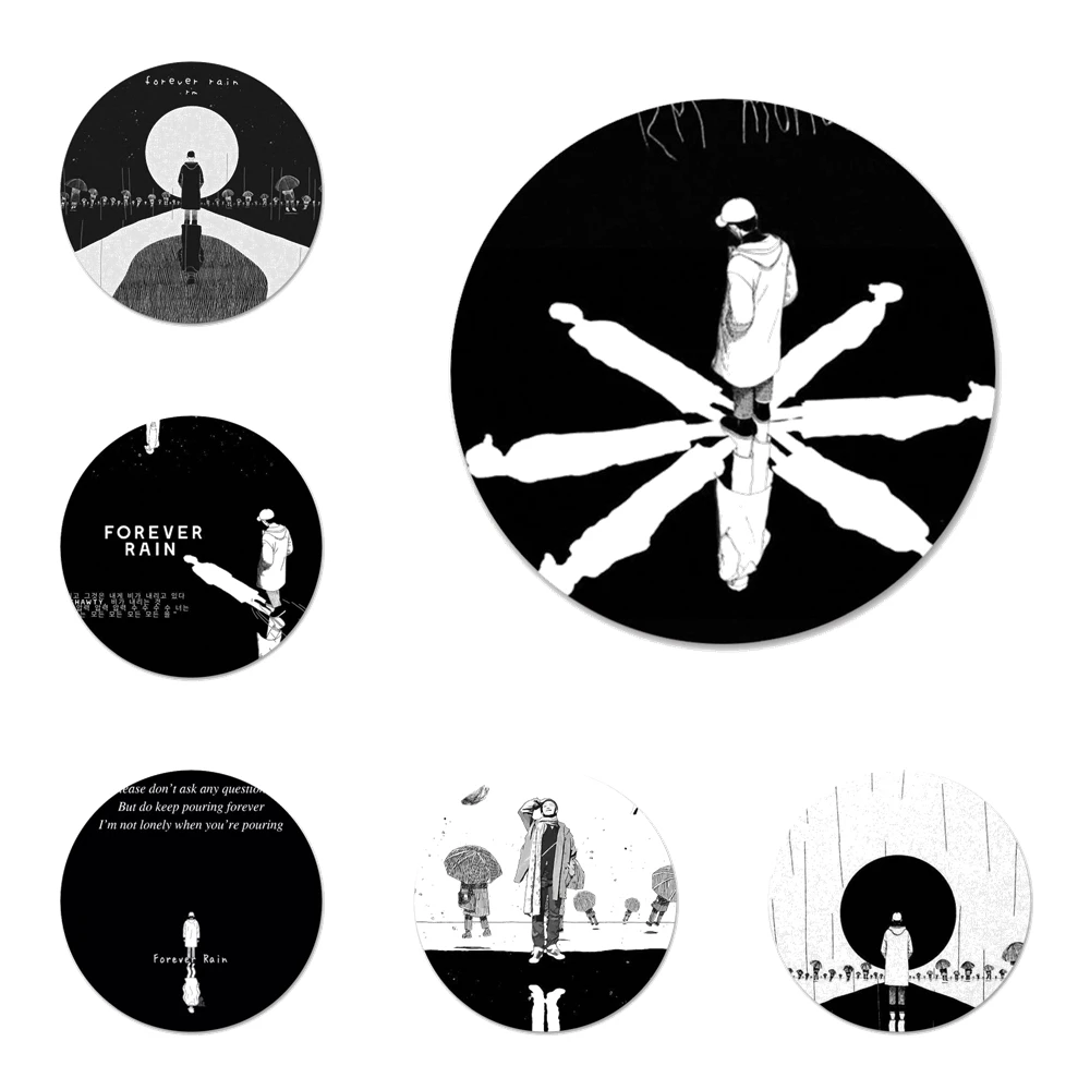 RM подойдет как для повседневной носки так 2018 Микстейп значок брошь заколка