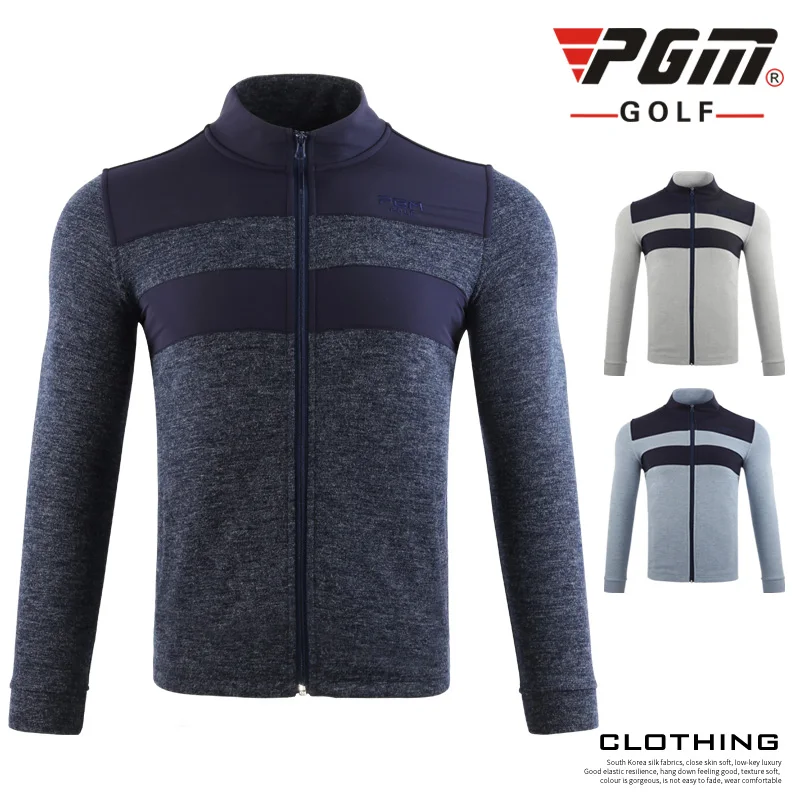PGM Men s Golf Jacket Keep Warm Soft Coat Jacket Male Windbreaker Autumn Winter Windproof Warm Sportswear D0830