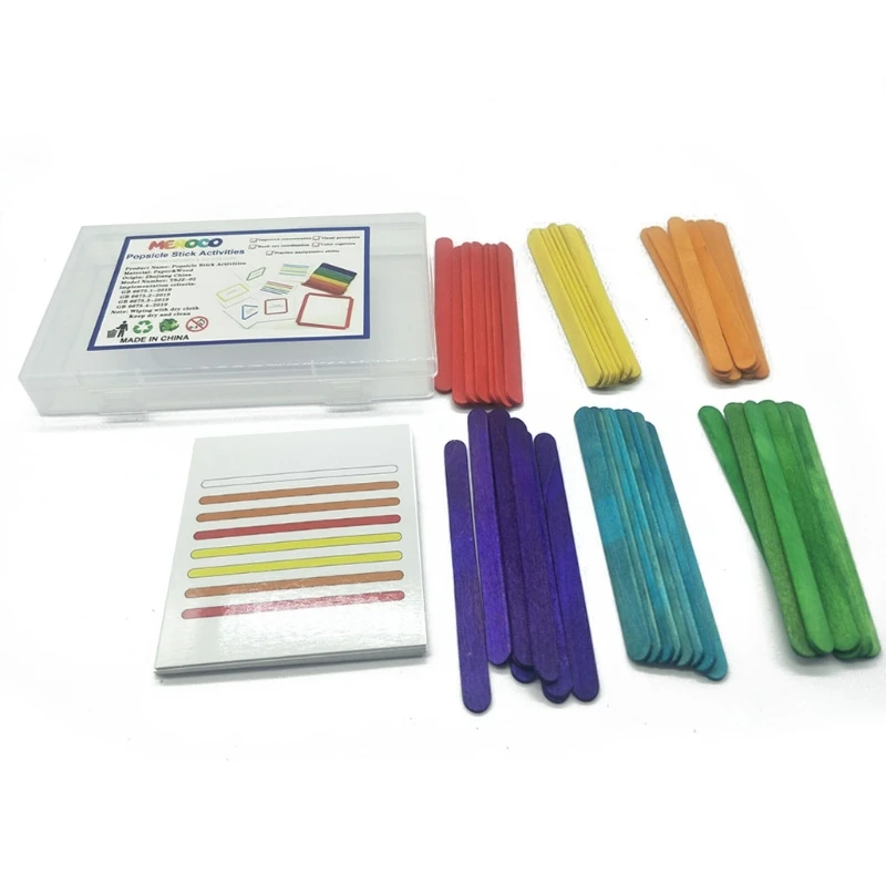 

1 Set Children Wooden Counting Stick Educational Toys for 3-6 Year Old Kids Brain Training Improve Intelligence Toys