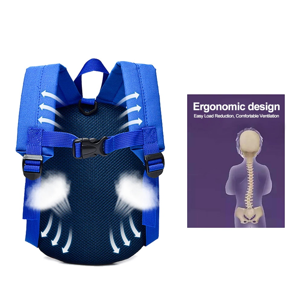 Детские сумки с мультипликационным рисунком рюкзак защитой от потери и шнура