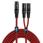 Кабель-разветвитель HiFi XLR стандартный, кабель-Разделитель с гнездом XLR на двойной гнездом XLR, экранированный аудиокабель 1 м, 2 м, 3 м, 5 м, 8 м