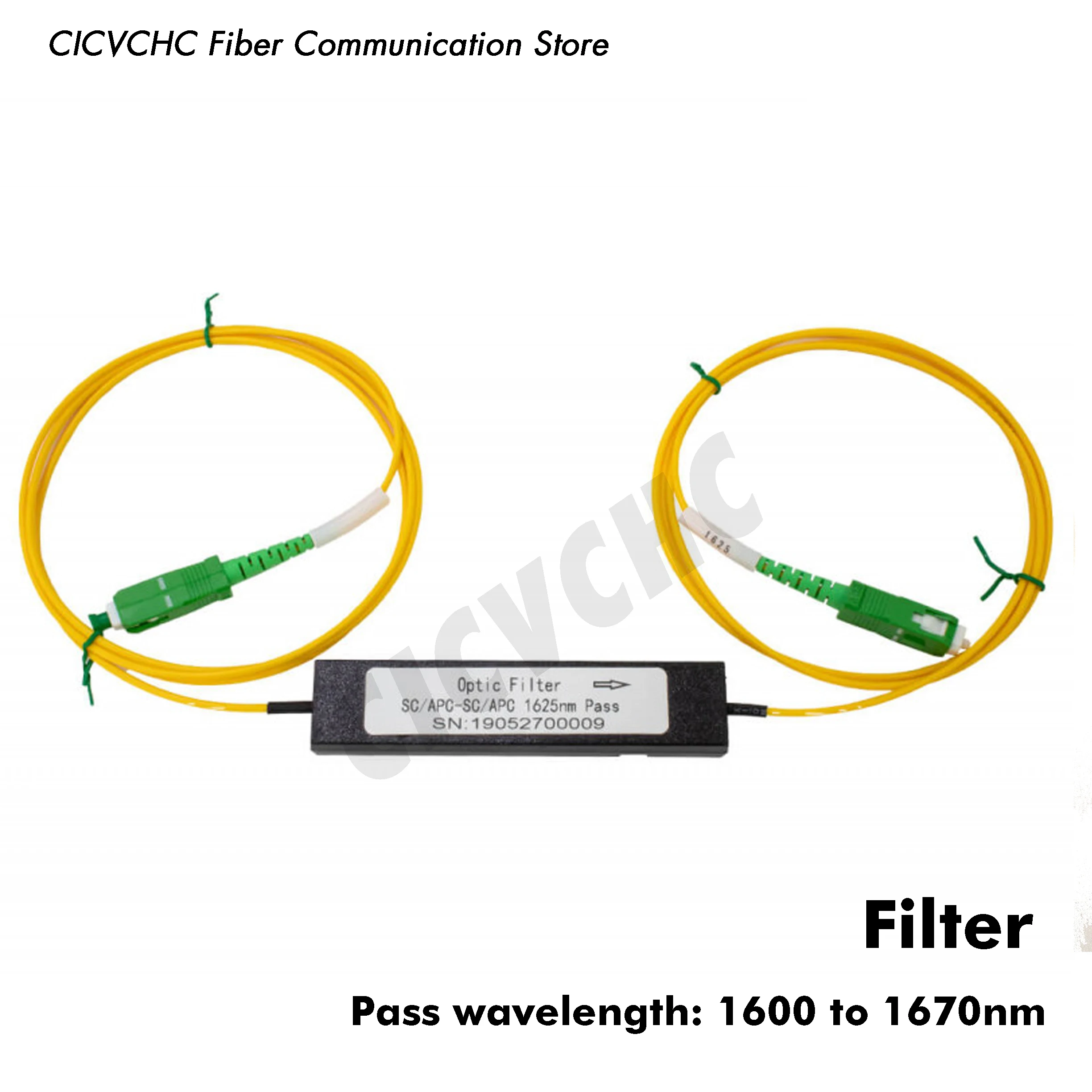 Filtered 1625nm Live Fiber Filter Device / FWDM Filtered Patchcord 1600-1670 nm