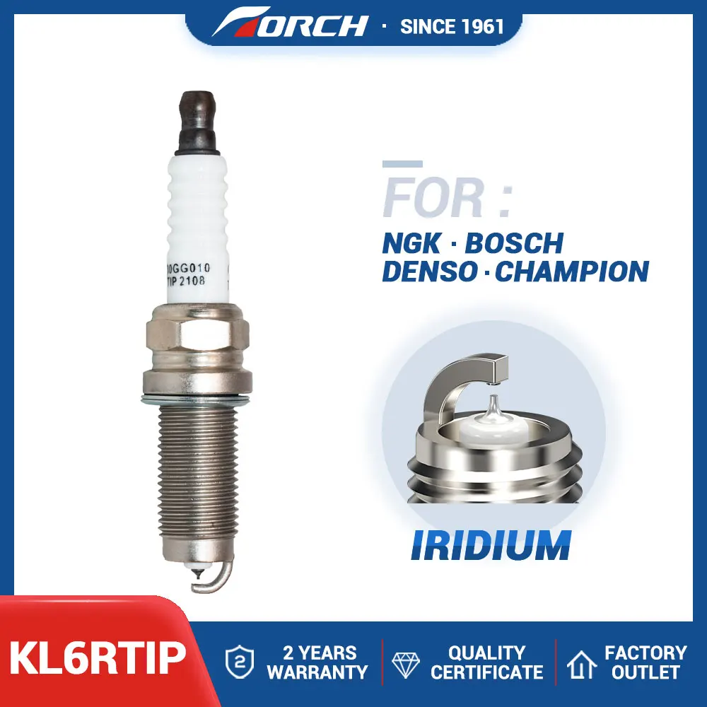 

1PCS China Original TORCH KL6RTIP Spark Plugs for KL6RTC/FR7SI332/LZFR6AI/IKH20/REC10WYPB4 New Longer Life Time
