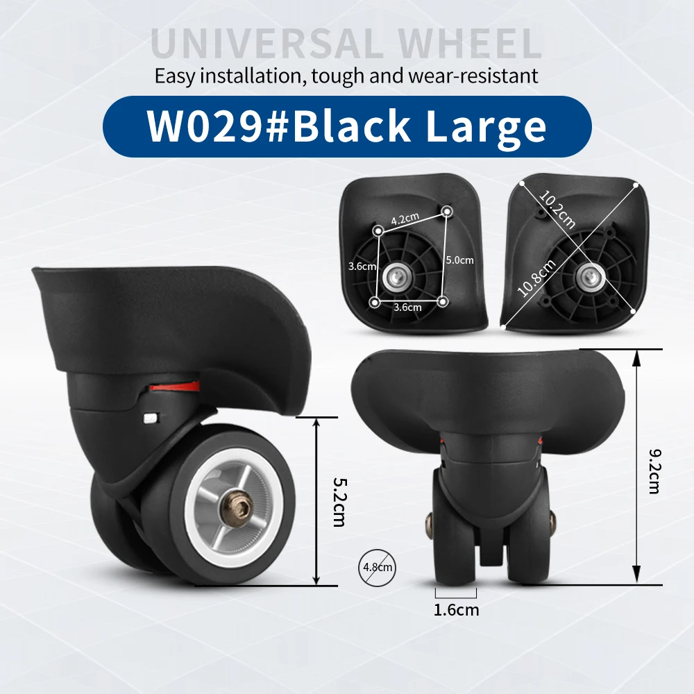 TANGYIPIN W029 Universal wheel trolley box travel luggage aluminum box hard shell box accessories caster repair durable wheels