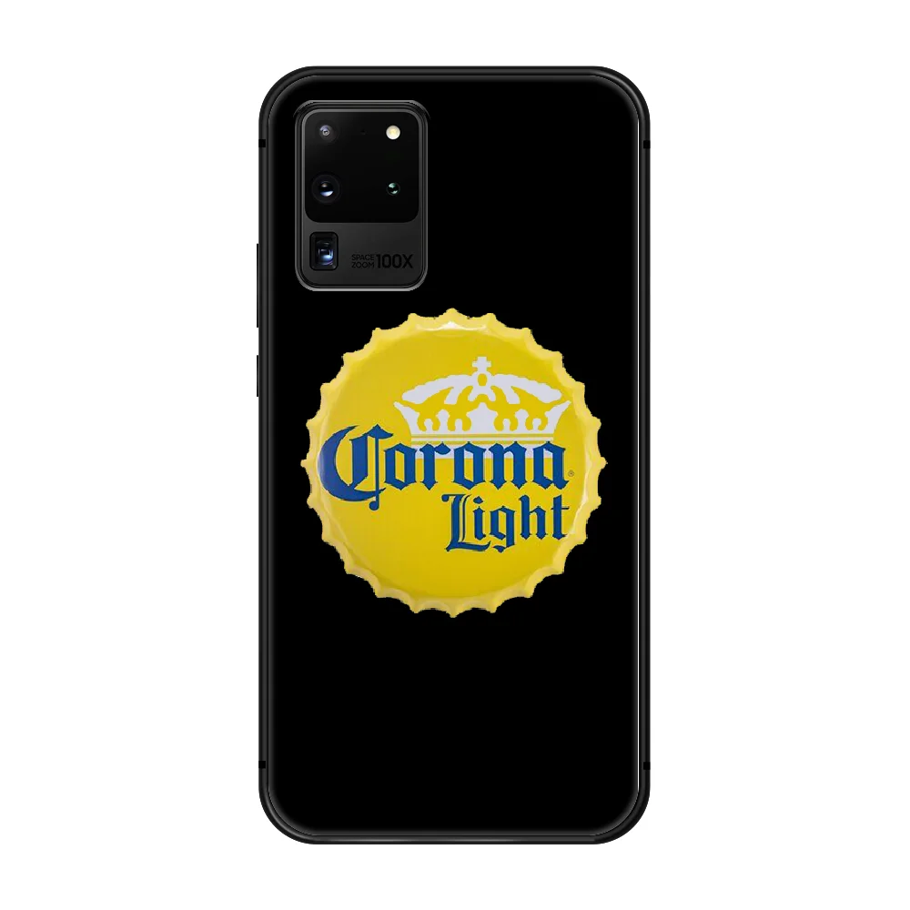 

Modelo beer Corona Phone Case Cover Hull For Samsung Galaxy S 6 7 8 9 10 e 20 edge uitra Note 8 9 10 plus black shell tpu