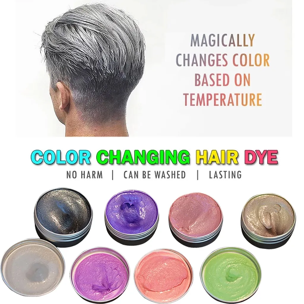 Модная краска для волос меняющая цвет мягкая температуру не раздражает и