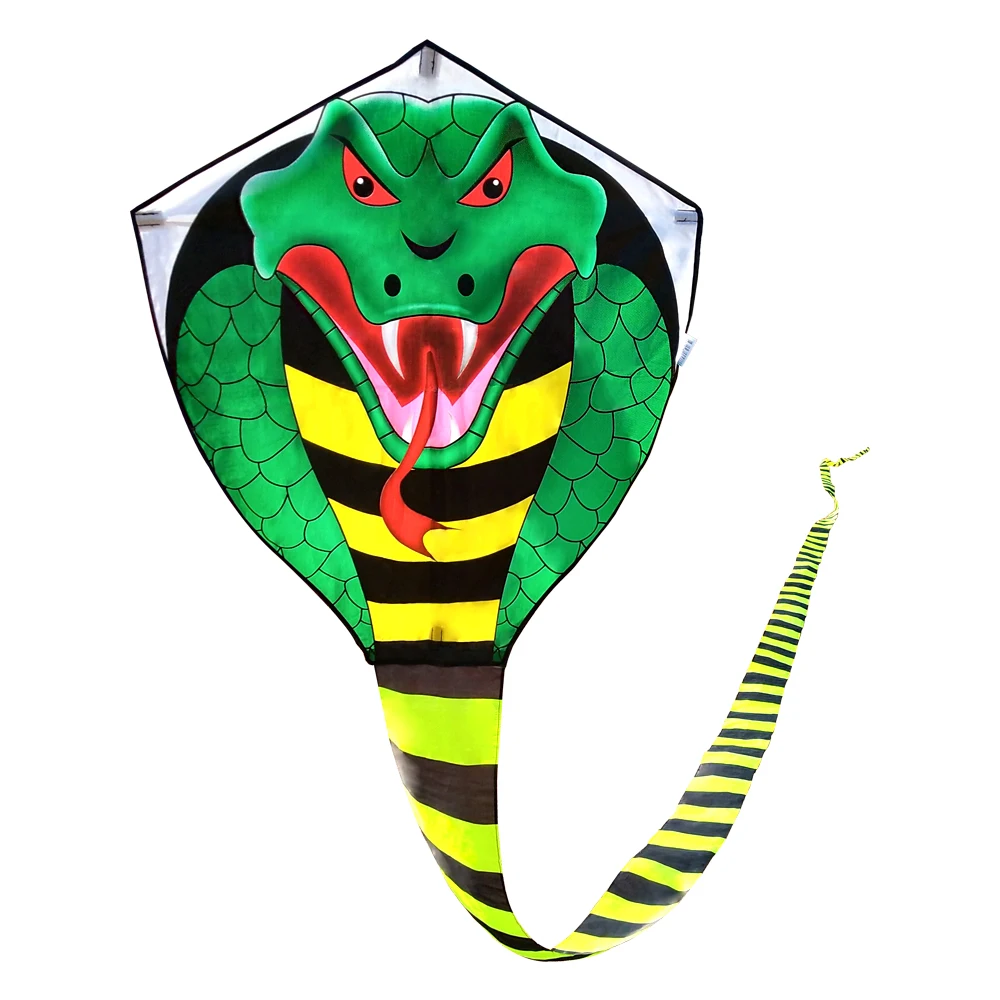 

Free Shipping Large Cobra Kite for Adults Kids Boys with Long Tail (49 ft), Easy to fly, Best Huge Snake Kites for the Beach
