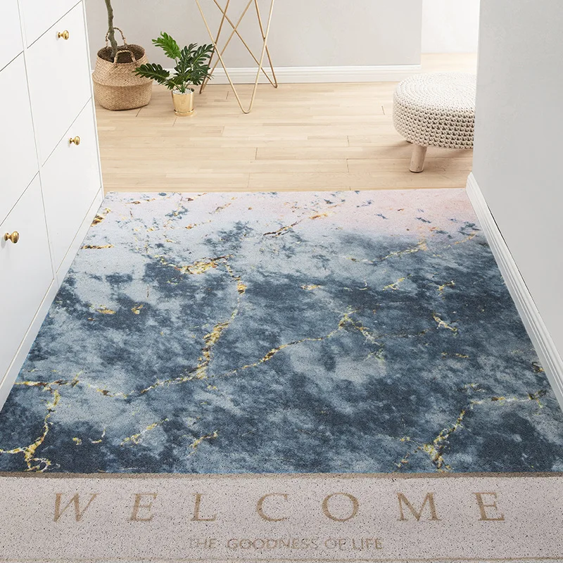 entrance hallway doormat home kitchen mat bathroom mat pvc silk loop living room door mat carpet non slip can be cut mats carpet free global shipping