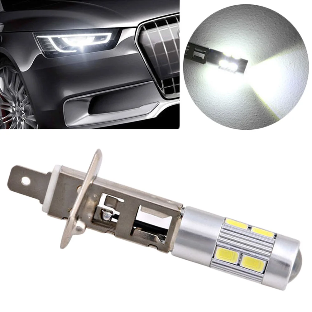 

10SMD Auto Car Fog Lights Super Bright H1 H3 LED Bulbs Daytime Running Lamp 5630 5730 Car Accessories Led Fog Light Bulb