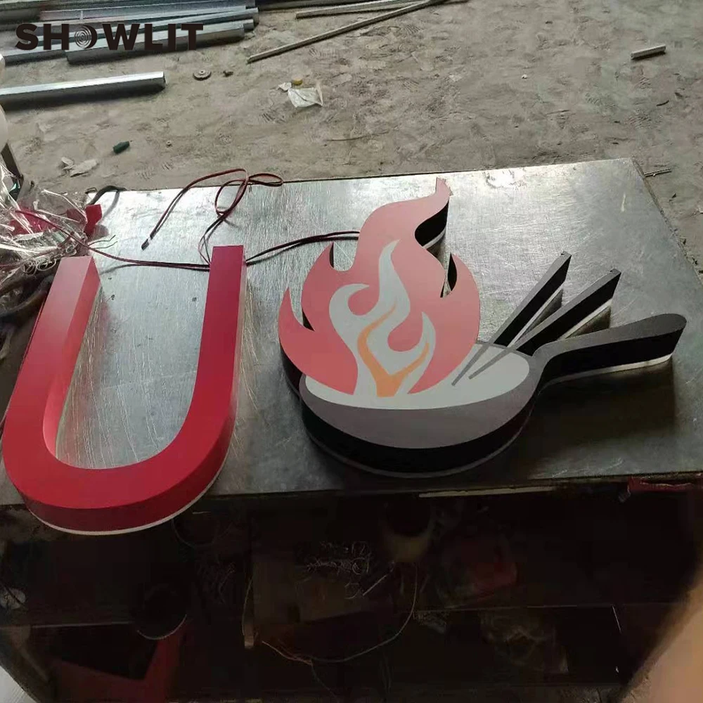 Живопись с подсветкой буквы знаки Водонепроницаемый наружная реклама магазин