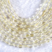 natural irregular yellow citrines quartz crystal stone loose spacer beads for jewelry making diy bracelet 15inches