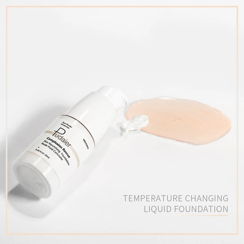Temperature Changing Skin Color Cover Matte Foundation Liquid Does Not Fade Forever Cosmetic Face Powder Cream |