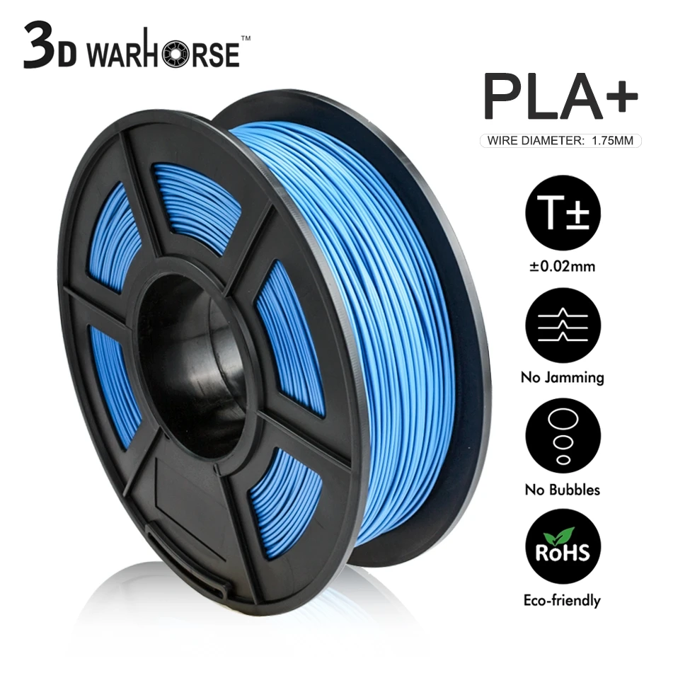 

3D Printer Filament PLA PLUS 1.75mm PLA+ Filament 3D Printing Filament Dimensional Accuracy +/- 0.02 mm 2.2 LBS (1KG) free ship