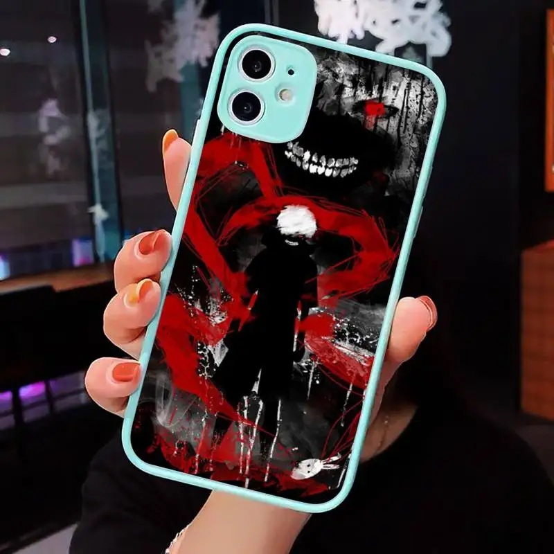 

Tokyo Ghouls Ghoul Anime Phone Cases Matte transparent For blue iPhone 12 Mini 11 Pro XR XS Max 7 8 Plus X Back Cover