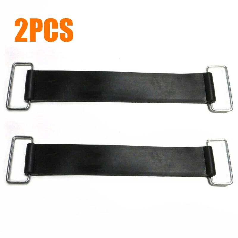

2pcs Motorcycle Rubber Battery Strap Holder Belt For Honda Yamaha Suzuki 18-23cm Black High Quality Rubber Car Rubber Belts