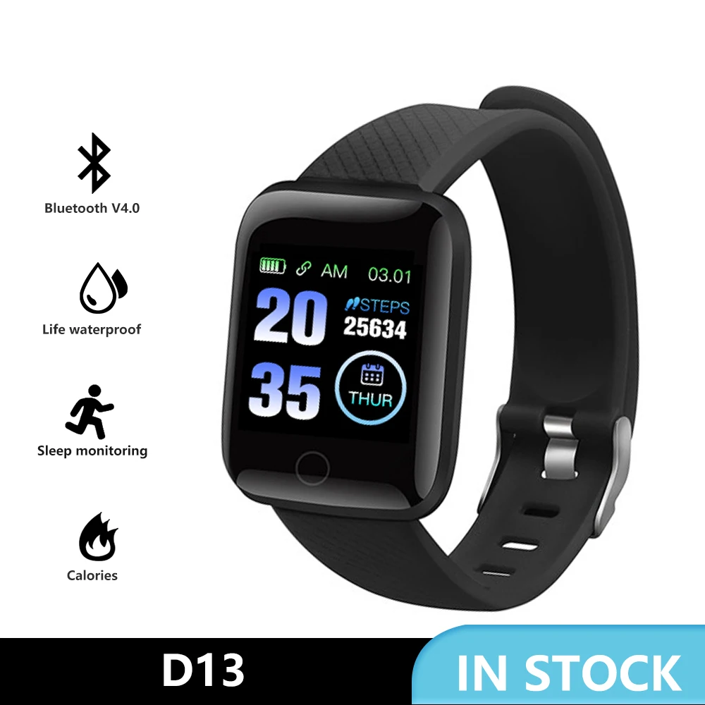 

Smart Watch Heart Rate Wristband Sports Digital Electronic Watches Men Women Waterproof Smartwatch for Android IOS D13
