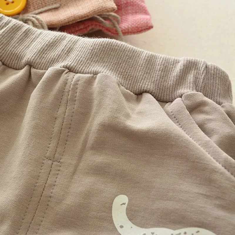 Осенний детский хлопковый костюм весенние комплекты для мальчиков и девочек С