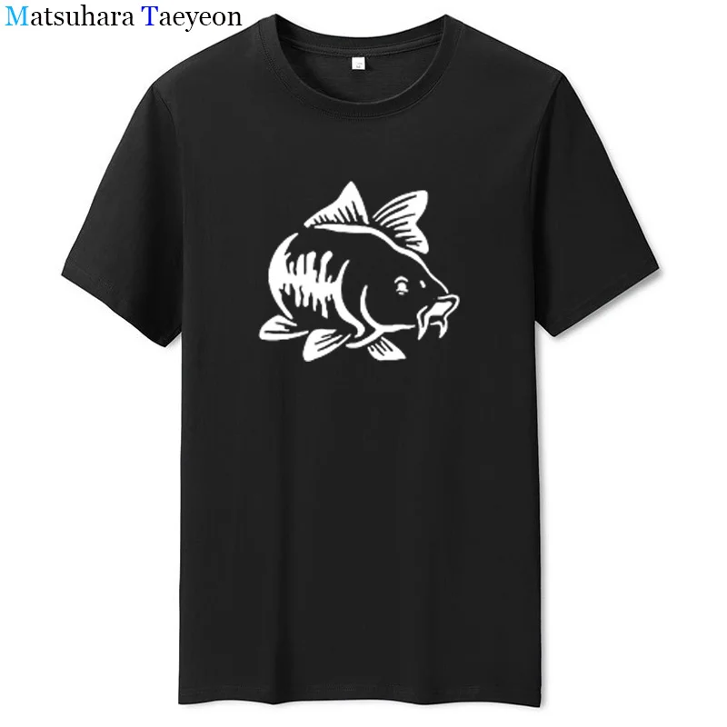 

Футболка с принтом карпа, рыбы, рыбы, разрушенная моя графическая футболка, летняя крутая Мужская футболка с коротким рукавом, повседневные ...