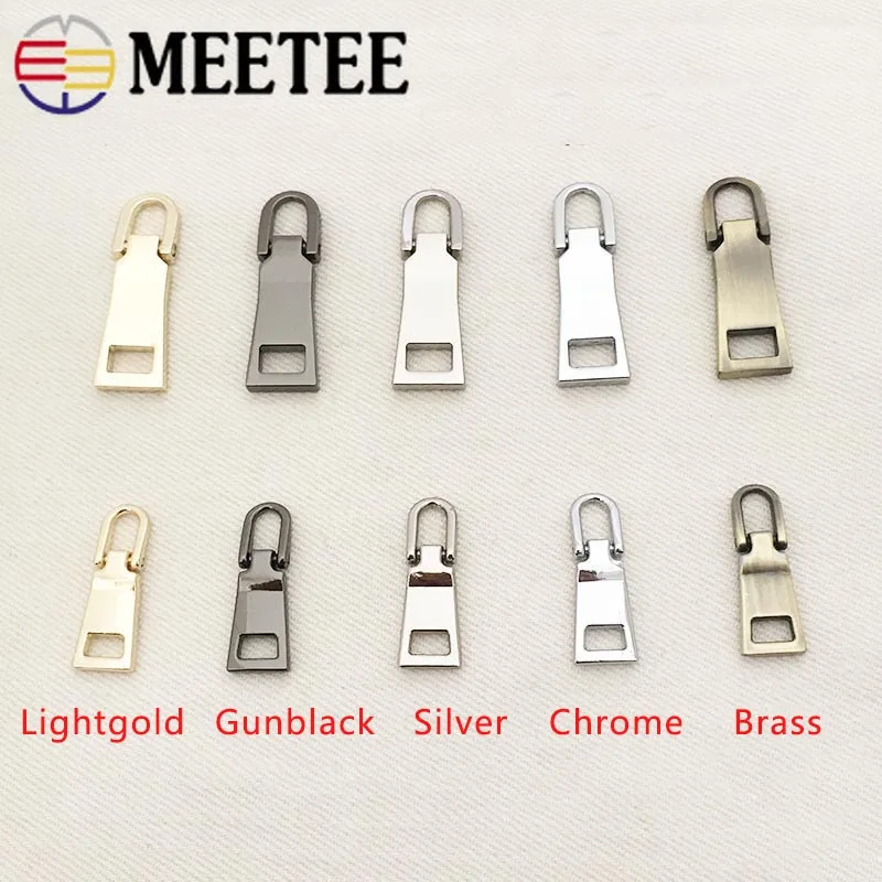 10 шт. слайдеры на молнии Meetee для 3 #5 # нейлоновых пуховых курток с карманом сумка