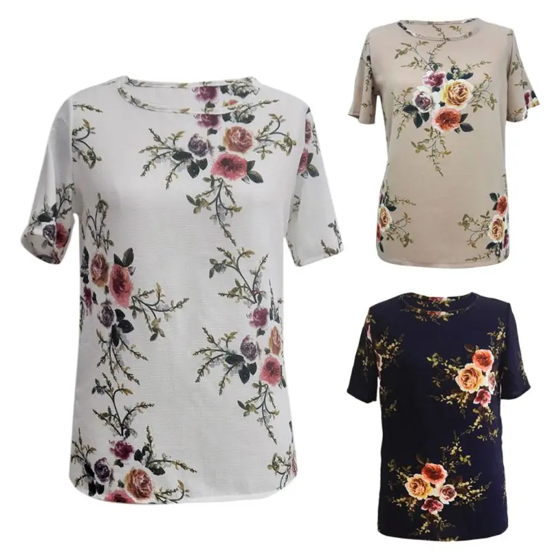 Летняя женская Повседневная Блузка с коротким рукавом и вырезом лодочкой