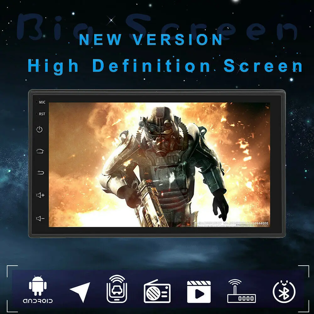 Автомагнитола 2 Din 7 дюймов Android 9 1 сенсорный экран автомобильный мультимедийный