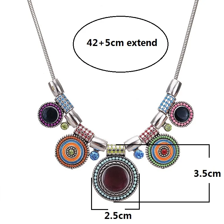 Винтажное металлическое эмалированное ожерелье Match Right в богемном стиле женская