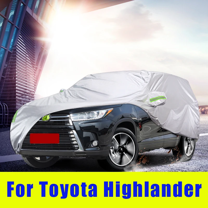 Waterproof full car covers Outdoor Sunshade Dustproof Snow For Toyota Highlander 2009-2022 Accessories