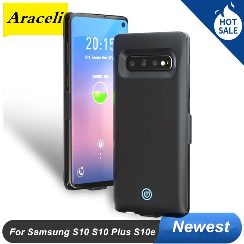 Чехол с аккумулятором для Samsung Galaxy S10e умный внешний аккумулятор S10 Plus чехол
