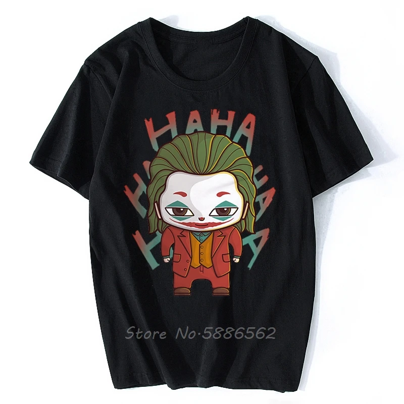 

Antihero Joaquin Phoenix Joker Chibi Funny T Shirt Men New White Casual Homme Cool Hipster Streetwear Tshirt Tees Harajuku