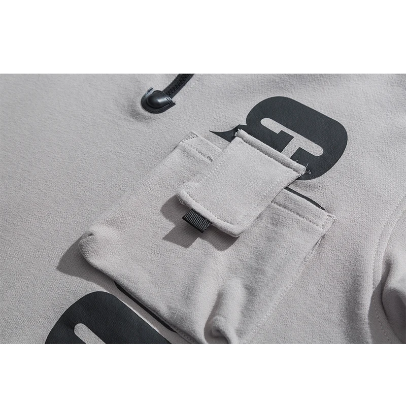 

2019 Hip Hop Men Hoodies Sweatshirt Streetwear Stand Colloar Pullovers Harajuku Loose Streetwear Coat LBZ142