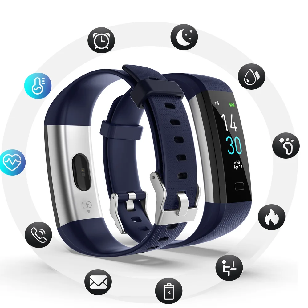 TEENRAM Смарт часы для женщин фитнес трекер Водонепроницаемый пульсометр сенсорный