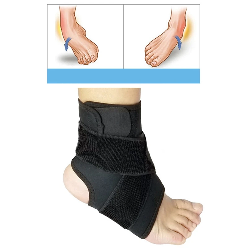 

Elastic Safety Ankle Support Gym Running Protection Foot Bandage Ankle Brace Band Black Anti-slip Guard Sport Fitness Support