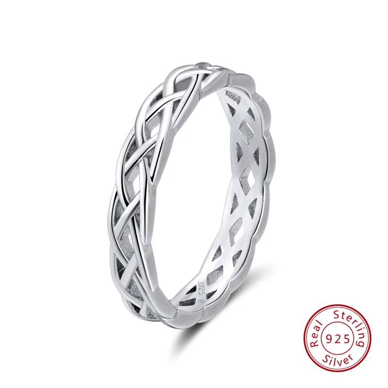 ORSA JEWELS 925 пробы серебряные кольца для женщин в форме симпатичной Звезды Полые Кольца Юбилей обручальное кольцо девушка ювелирные изделия подарок OSR103 - Цвет камня: OSR62