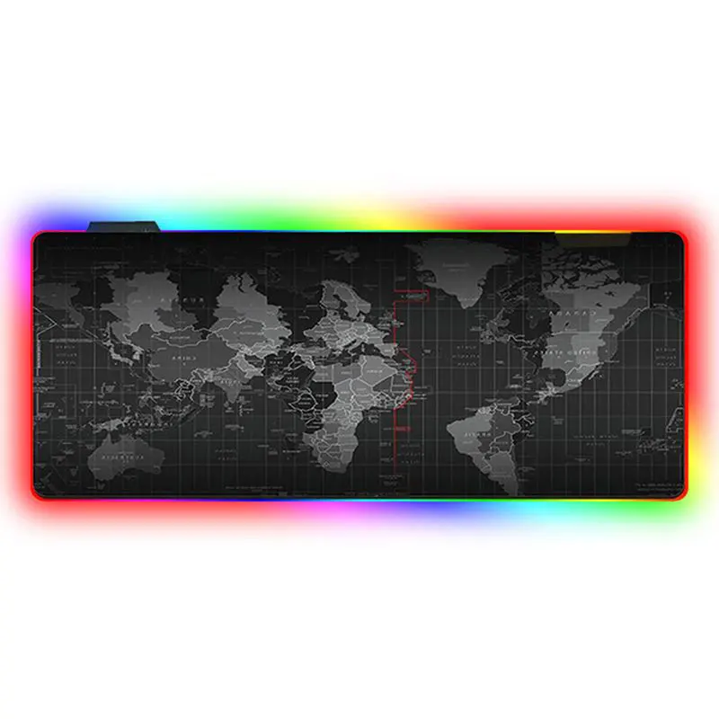Игровой коврик для мыши с RGB-подсветкой большой компьютерный размера XXL