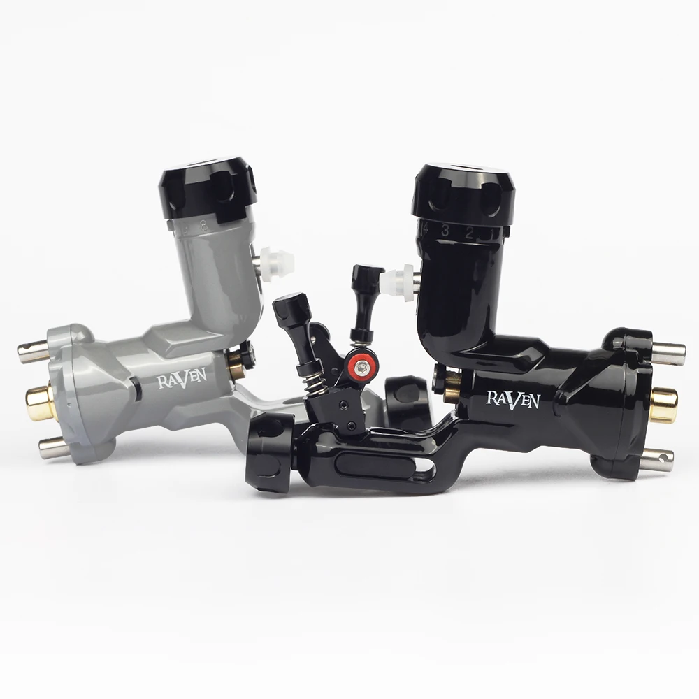 Новая машина для татуажа ворон регулируемый инсульт иглы МОЩНЫЙ РОТОРНЫЙ