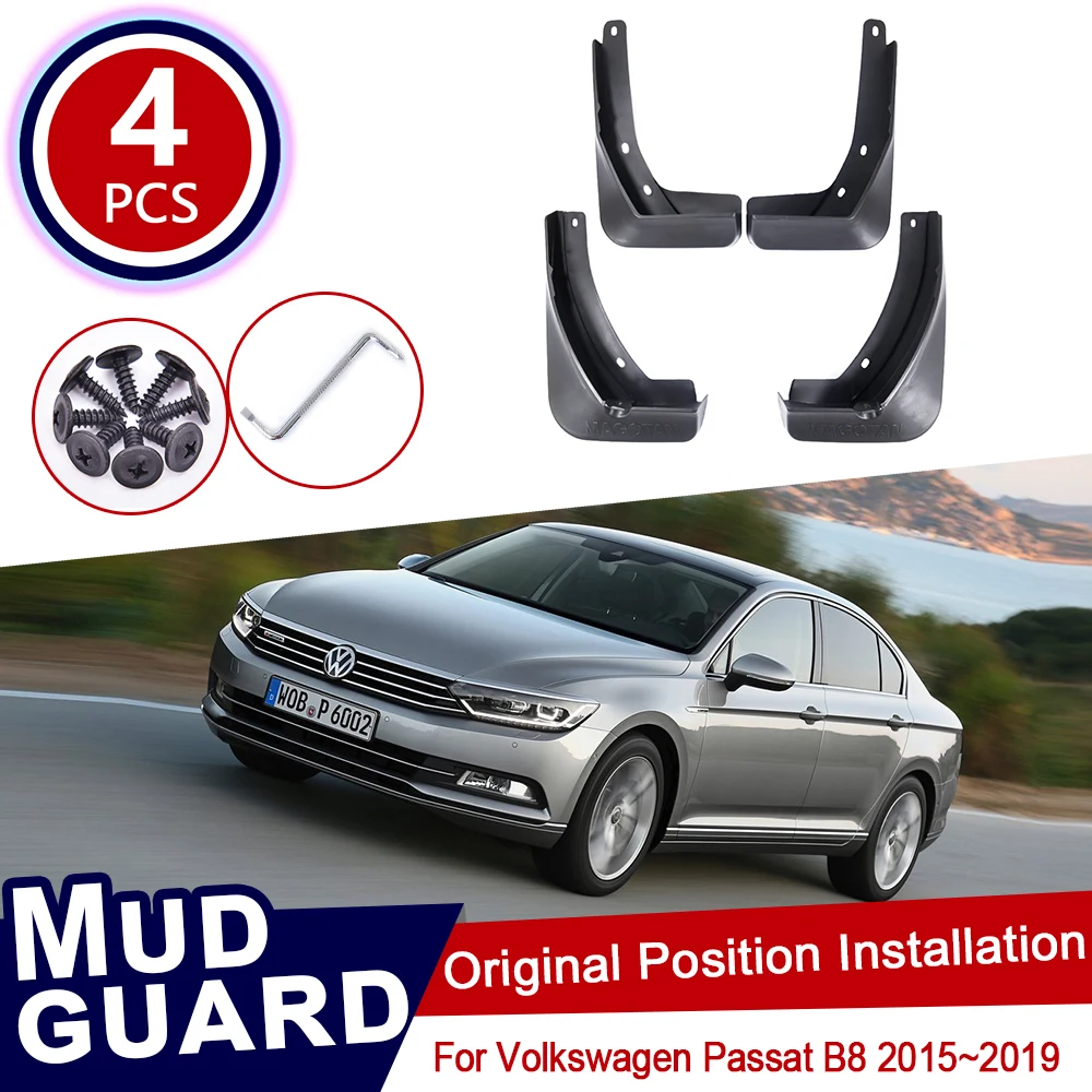 4 шт./комплект брызговики для Volkswagen VW Passat B8 2015 2016 2017 2018 2019|Наклейки на автомобиль| |