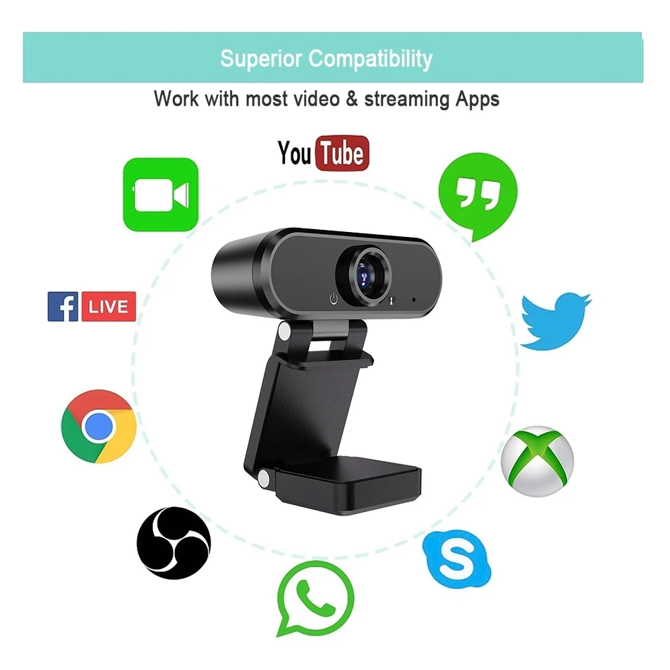 Веб камера HD 1080P с микрофоном USB|Веб-камеры| |