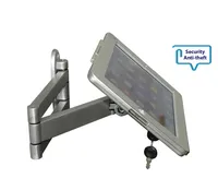 Fit for iPad 2/3/4/air/pro wall mount metal case for ipad stand display bracket tablet pc lock holder support full motion angle