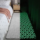 Толстый ковер, светящийся плюшевый коврик, динозавр, звезда, луна, детская кровать, пушистые напольные коврики, прикроватные домашние декоративные коврики, бархатный коврик