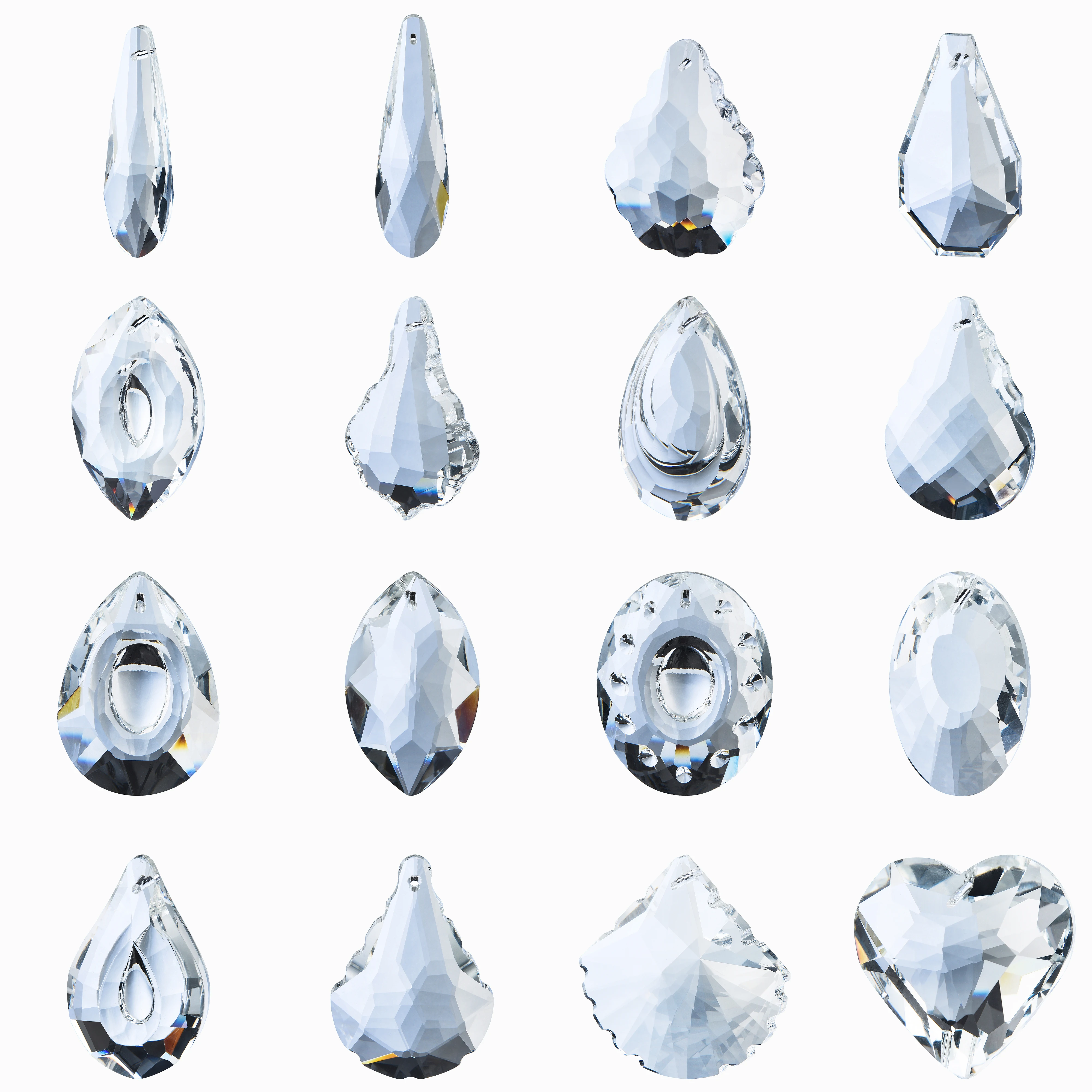 2Pcs 50mm Clear Crystal Prism Pendants Beads Charms Glass Chandelier Crystals Hanging For Christmas Tree Decoration Dropshipping - купить по