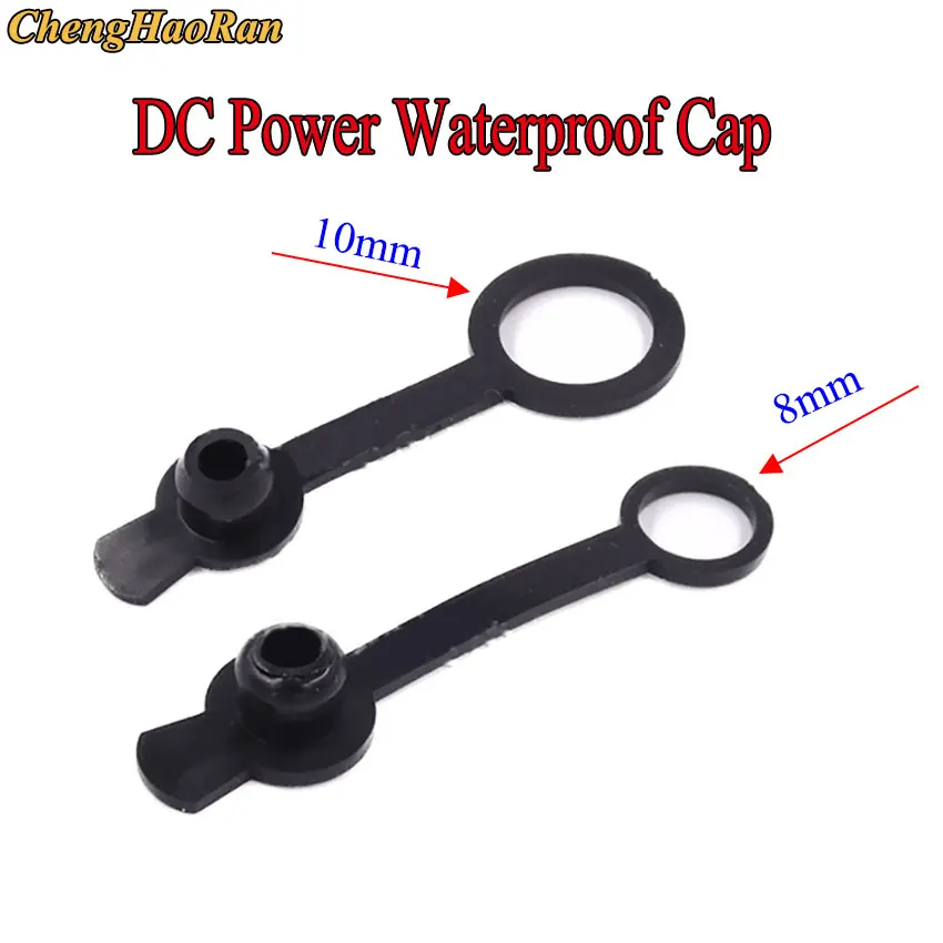

10Pcs DC power Waterproof Cap 5.5*2.1mm 5.5*2.5mm Jack Charging Socket Connector Diameter 8mm 10mm
