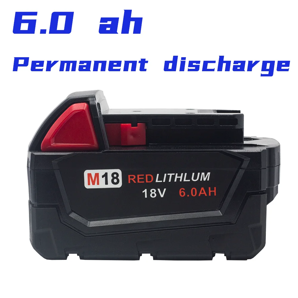 

Bonacell 3PCS 6.0AH Li-Ion Tool Battery For Milwaukee M18 48-11-1815 48-11-1850 2646-20 2642-21CT Replacement M18 Battery Charge
