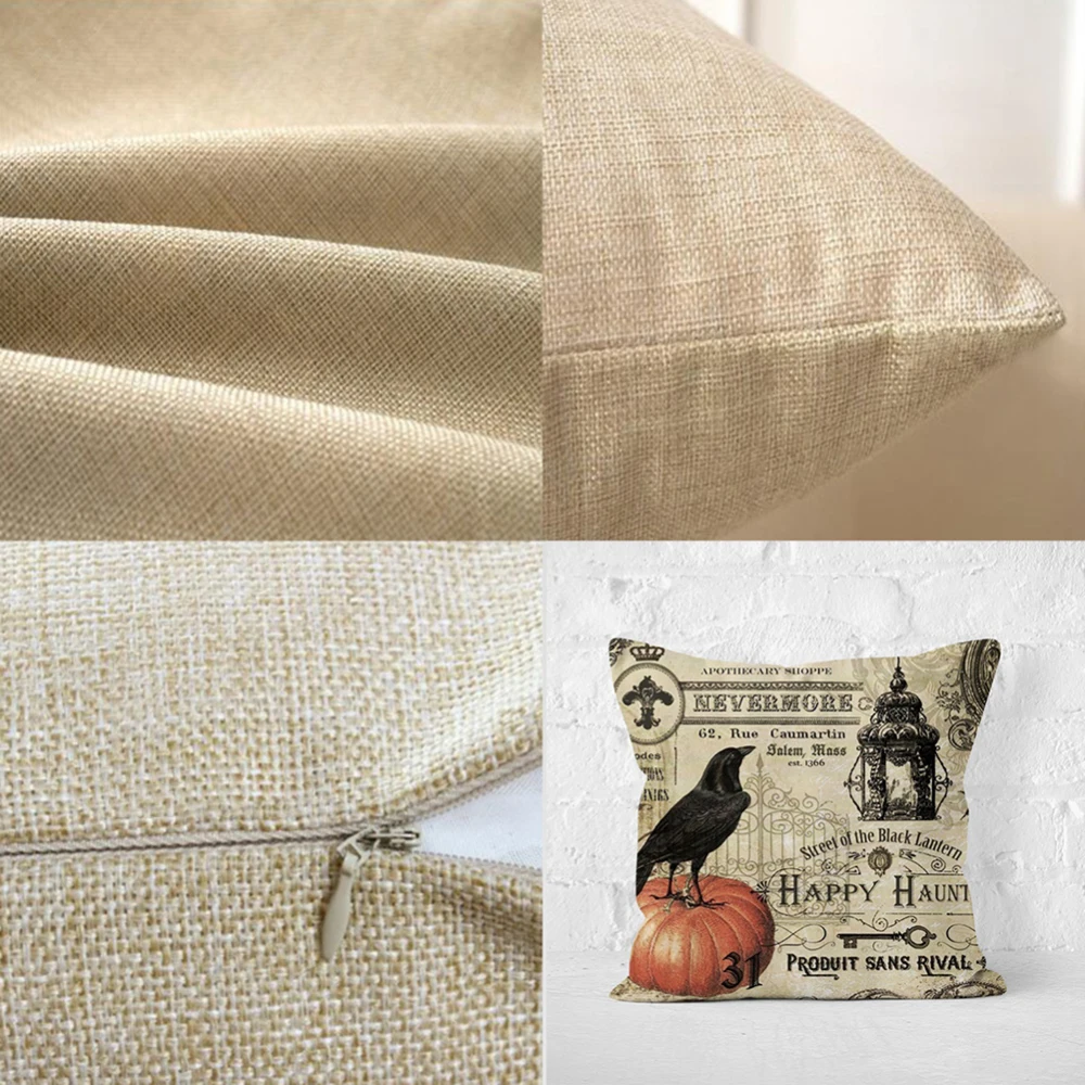 2 шт Хэллоуин Тыква ворона односторонняя узорная подушка крышка 45*45 см диван