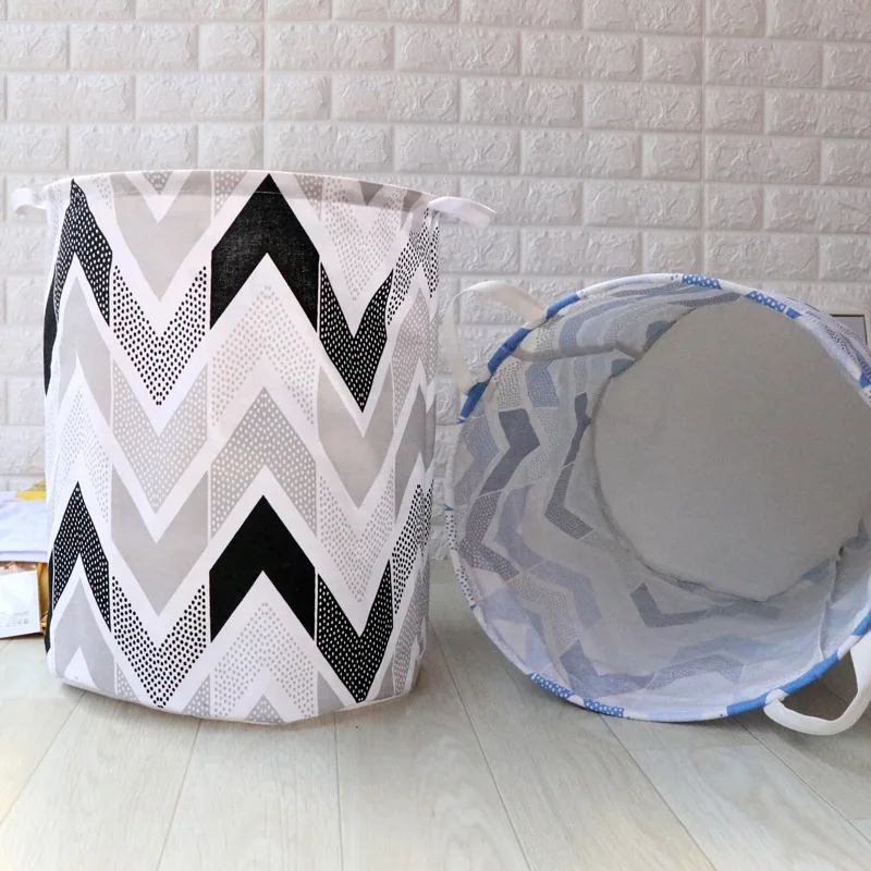 Новая вместительная корзина для белья Брезентовая фототкань грязной одежды