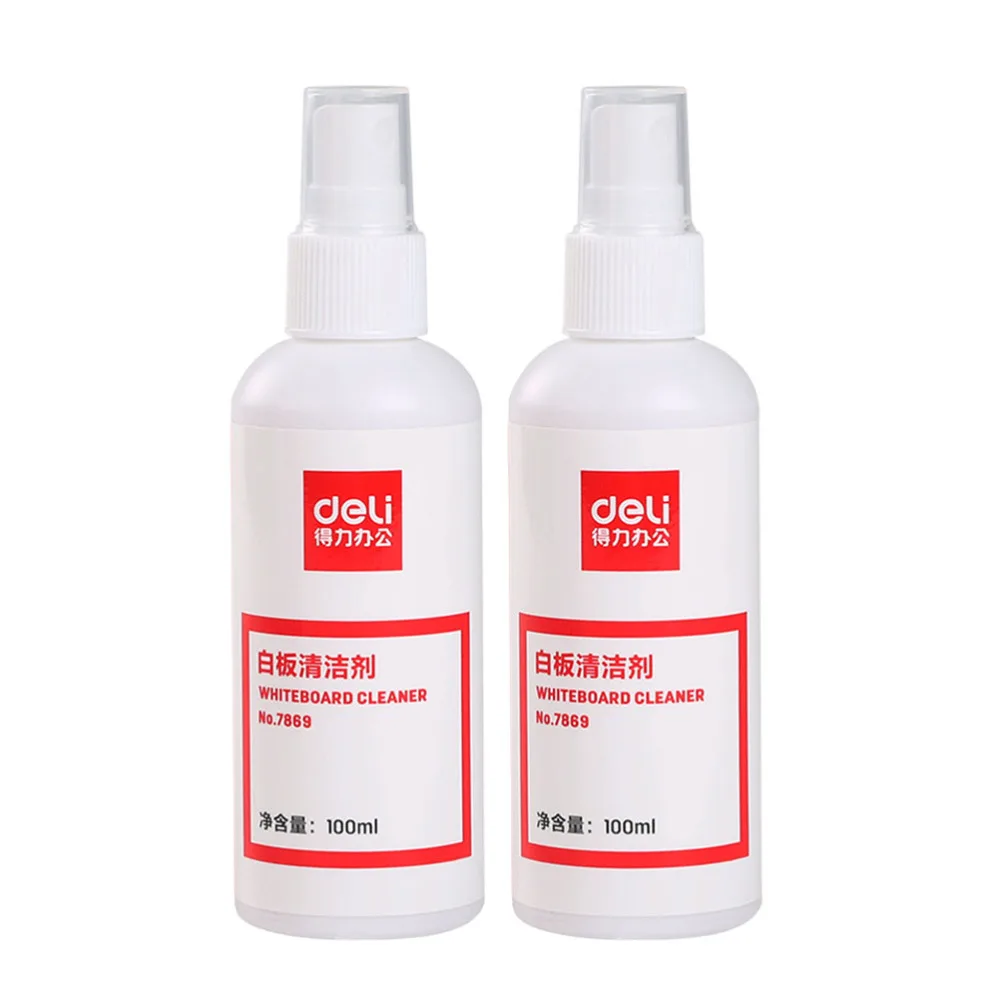 

2pcs Whiteboard Cleaner Spray Eraser Water 100ml Per Bottle Whiteboard Clean Water Spray
