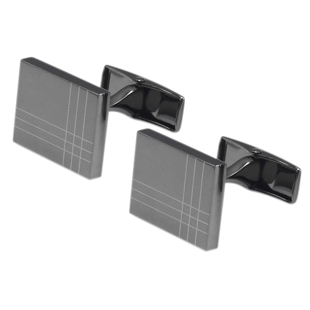 Классические черные запонки SAVOYSHI для мужской рубашки высокого качества