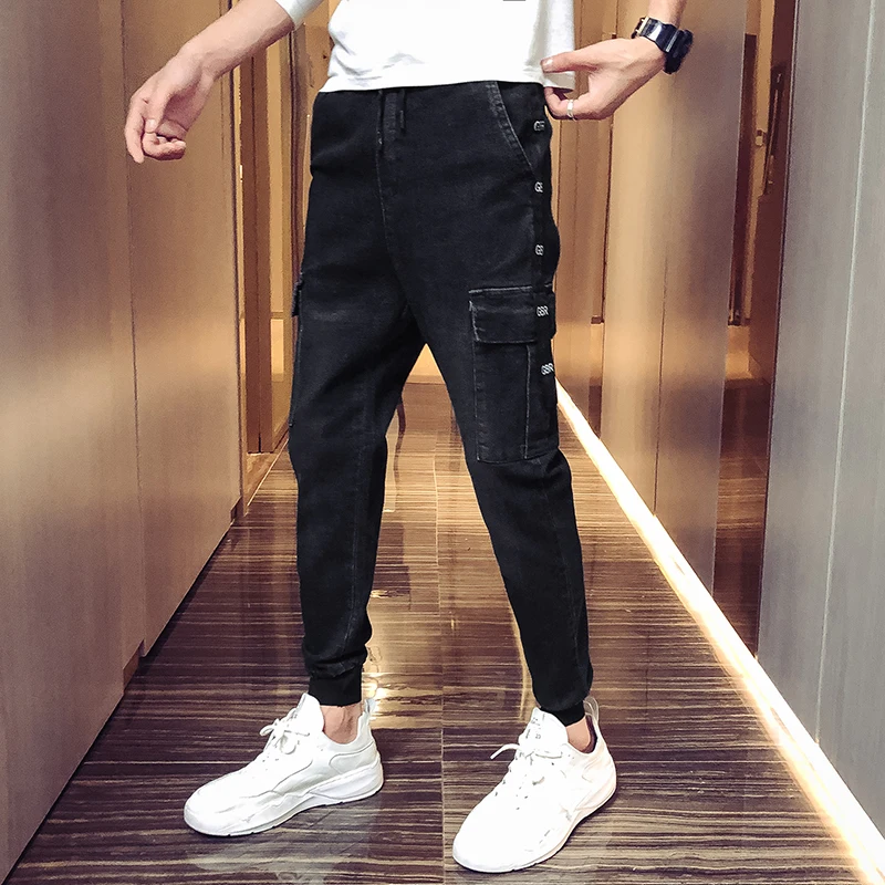 Мужские брюки карго 2019 шаровары джоггеры спортивные штаны в стиле Харадзюку хип