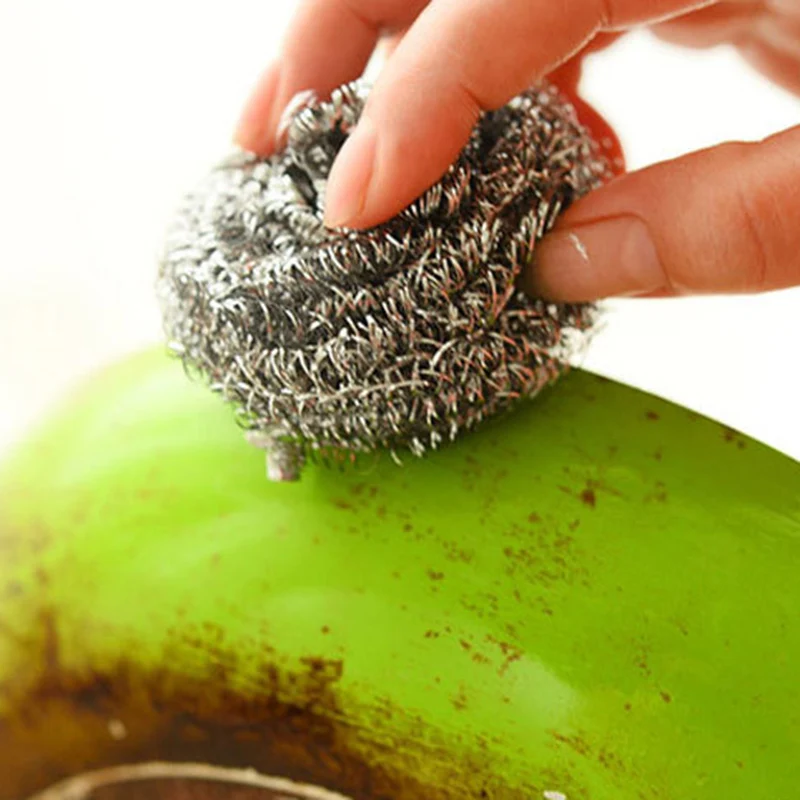 

20pcs Stainless Steel Sponges Scrubbers Cleaning Ball Kitchen Dishwashing Wire Cleaning Scourers E7